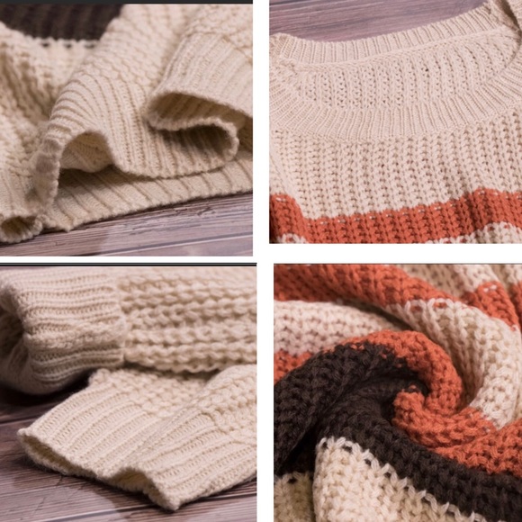 Last one! 🎉HP🎉Shaker Rib Stitched Sweater - Picture 4 of 7